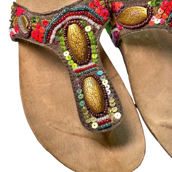 Rialto Colorful Embellished Sandals - Picture 6 of 11